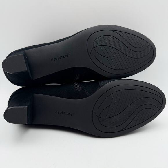 David Tate Womens Anna Bootie US 9.5 M Black Suede Ankle NIB - Picture 12 of 13